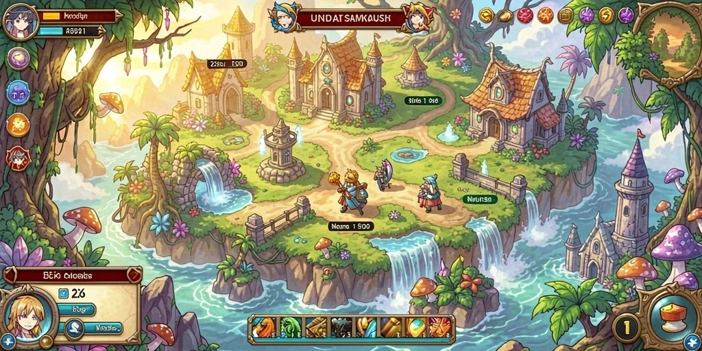 Screenshot dari mode permainan multiplayer yang menggembirakan.