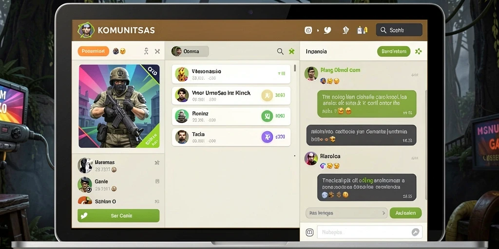 Deskripsi fitur interaksi sosial yang menyenangkan.
