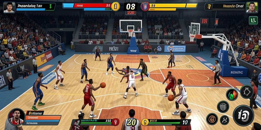 Screenshot memperlihatkan mode multiplayer dengan pemain lainnya.