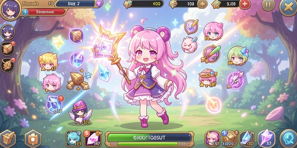 Pemandangan indah dari salah satu level game.